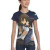 Camisetas masculinas Makoto niitsu Picture Picture 3D Impressão de lazer de lazer de manga curta camiseta de esportes infantis