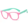 Lunettes de soleil Vintage Lunettes Enfants Anti Lumière Bleue Garçon Filles Enfants Soleil Clair Ordinateur Tranparent Flexible Optique Cadre Oculos UVSunglasses