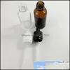 Packing Bottles 30Ml Glass With Dropper Black White Child Tamperproof Cap Rubber Nipple Pipette Drop Delivery Office School Business Otkpz