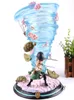 Anime One Piece Roronoa Zoro Figura GK estátua Tornado Zoro Ação Figura One Piça PVC Modelo colecionável Toy T2003218957491