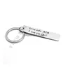 مفاتيح مفاتيح Lanyards Drive Drive Safe Car Key Chain New Style Stainless Steel -keychain keychain repret drop accessosities dhgqz