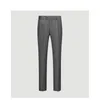 Costumes pour hommes gris profond rayure laine hommes pantalons angleterre Style rétro coupe ajustée décontracté homme d'affaires quotidien pantalon 2023 printemps pantalon