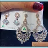 Charm New Korean Style Women 925 Sier Needle Zircon Pearl Earrings Valentines Day Girls Gift Statement Wholesale 320 T2 Drop Deliver Dhrvf