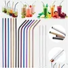 Drinking Straws Reusable Metal Sts Stainless Steel Home Party Bar Accessories Straight Bent Tea Coffee For Tumblers Mason Jars Drop Dhmfw