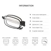 Sunglasses Foldable Reading Glasses Men's Presbyopia Retro With Case 1.0 To 4.0 Unisex Clear Eyeglasses