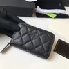 Designer Wallet Luxury Clutch Bags Cards Holders Credit Leather Cmall Calle Storage Bag Classic Zip Coin Purse Key Case