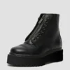 Martins Platform Ankle Boots for Men Women Unisex Style Nappa lederen veter klassieke kleurgrootte 35-48