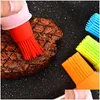 Bbq Tools Accessories Color Sile Oil Bottle Brush Heat Resistant For Cooking And Barbecue Baking With Scale 1Pc Drop Delivery Home Dhuh3