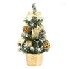 Weihnachtsdekorationen 20/30/40 cm Mini Künstlicher Baum Desktop Dekoration Party Home Accessoires Geschenke