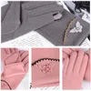 Sports Gloves Faux Fur Women's Winter Plus Velvet Thick Warm Touch Full-finger Split-finger Outdoor Cycling