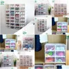 Storage Boxes Bins 6Pcs/Set Shoe Organizer Der Transparent Plastic Box Rec Pp Thickened Shoes Drop Delivery Home Garden Housekee O Dhayp