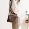 Abendbeutel Mode Winter Cowide Leder Frauen Handtasche Alligator Muster großer Kapazität Ladies Messenger Umhängetasche 2 Riemen