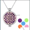 Pendant Necklaces Locket Necklace Aroma Jewelry Magnetic Butterfly Felt Pads Diffuser Drop Delivery Pendants Dhyx4