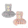 Vestido de vestido de vestido de gato de gato tutu laca saia de renda para cachorro Princesa roupas de fantasia pequena entrega de gota de gota de gar dhgarden dhbcq