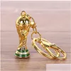 Party Favor Herces Gift Keychain Harts Alloy Creative Football Chain Pendant Trophy Souvenir Drop Delivery Home Garden Festive Suppl Dhyfk