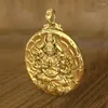 Collane con ciondolo YH Solido Avalokitesvara a mille mani Rat Life Buddha Collana da uomo Gioielli amuleto da donna Acciaio inossidabile