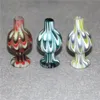 Hopah Color Glass Bubble Carb Cap 25mm OD Ball Carb Caps For BeVeled Edge Quartz Banger Nails Glass Water Bongs Dab Rigs