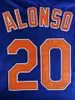 22 23 Custom S-4XL Pete Alonso Starling Marte Francisco Lindor Jacob deGrom Justin Verlander Carlos Correa Luis Guillorme Max Scherzer Brandon Nimmo Koszulki