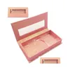 Gift Wrap Pink Blue Gold Red Wholesale Square False Eyelash Packaging Box Fake 3D Mink Eyelashes Boxar Faux Cils Magnetic Case LASHE DH1B5