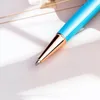 Ballpoint Pens 1000 ПК/лот ручка Creative Diy ручная ручная работа пусто прозрачная настраиваемая трубка из листовой травы мета -реклама роликовые дар.