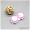 Sunglasses Cases Bags Cute Contact Small Lens Case Box Travel Women Mini Round Eyes Container Jelly Color Boxs Drop Delivery Fashi Dhdvp