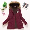 Trenchs pour femmes hiver Parkas noir vert femmes épaissi coréen à capuche Parka vêtements solide bouffant pain manteau Jaqueta Feminina