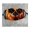 Feestmaskers Halloween masker herbruikbaar 3D schilderen pompoen grie katoen gezicht beschermende koolstoffilters wasbare adt kids drop levering h dhhpu