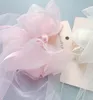 Wedding Hair Jewelry children's hair accessories snow yarn lace bow simple wedding flower girl princess top clip 230112