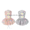 Vestido de vestido de vestido de gato de gato tutu laca saia de renda para cachorro Princesa roupas de fantasia pequena entrega de gota de gota de gar dhgarden dhbcq