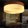 Luces de techo Modernas de hierro forjado Grano de madera Luz LED Estilo japonés Dormitorio cálido Lámpara de pasillo de cocina