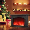 Decorative Objects Figurines Fireplace Lights IMAGE Lantern LED Flame USB Battery Powered Flameless Fire Light for Home Decor Christmas Ornaments 230111