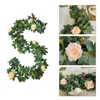 Decorative Flowers Artificial Silk Fake Garland Peony Plants Vine Hanging For Wedding Home Party Garden Craft Arch Decor