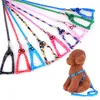 Dog Collars 1Pcs Adjustable Fiber Chain Toy Interactive Lead Leash Pet Supplies Harness Printed Chest Back Traction Rope