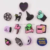 Ayakkabı Parçaları Aksesuarları L Kawaii Hayvan Hocus Pocus Charms Croc Pins için Uygun Komik Pembe Cadı Köpek Kurbağa Mantar Dekorasyon Grils Boys Otu1g