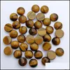 Stone 12 mm piatto quarzo sciolto cabochon rotondi cabochons perline per gioielli che producono guarigione cristallo all'ingrosso consegna dhnsi