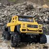 Diecast Model Car 1 28 G63 G65 6*6 Big Tire Eloy Pickup Car Model Diecast Toy Metal Off-Road fordon bilmodell Hög simulering Childrens Gift 230111