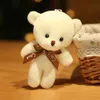 Plush Dolls 16 50pcs Lot Teddy Bears Stuped Toy Mini Bear Doll -keychain Bag Bag Bendant Decoration Wedder Birthday Gifts 230111