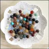 Stone 10mm naturliga lösa pärlor lapis lazi rose kvarts turkos opal agat 7chakra diy nonporous rund boll droppleverans smycken dhgko