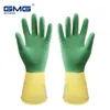 Female Waterproof Rubber Latex Dishwashing Gloves Kitchen Durable Cleaning Housework Tools Plus Velvet