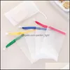 Bath Brushes Sponges Scrubbers Portable Manual Foaming Net Bag Wash Face Soap Liquid Whipped Mousse Shower Gel Blister Bubble Mes Dh1Om