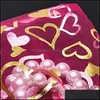 Bolsas de joias bolsas de 100pcs embalando rosa vermelho cora￧￣o org￢nio bolsa de casamento preense 7x9cm / 9x12cm / 13x18cm51 Q2 Drop Delivery pack dhwej