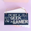 Dekorative Objekte Figuren 1pc Novelty Gaming Room Zeichen Holz Plakette "nicht stören" "I'm Gamer" Hanging Pendell Game Ornamente Tür Wanddekoration lustige Geschenke 230111