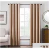 Curtain Drapes Modern Blackout Curtains Window For Living Room Bedroom High Shading Thick Blinds Door Black Out Custom Drop Delive Dhxix