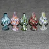 Hookahs Universal Colored Glass Bubble Carb Caps redondos de bola od 25mm Dome para quartzo Banger Nails Vidro tubos de água, plataformas de óleo Dab