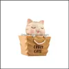 Decorative Objects Figurines 4 Shaking Head Cat Hand Model Cartoon Cute Bag Kitten Doll Toy Car Ornaments Drop Delivery Home Garde Dh0Pz