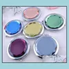 Party Favor 10 couleurs gravées cosmétiques compacts compacts Crystal Diamond Bridal Douche grossis