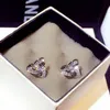 Stud Küpe 14k Gold Lady Küpe Laboratuar Diamond 925 STERLING Gümüş Takı Nişan Düğün Kadınlar Gelin Söz Hediye