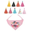Dog Apparel Birthday Scarf Practical Cat Party Hat Supplies Clear Printing No Deformation Hats