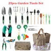Zestaw narzędzi ogrodniczych 23PCS Prezenty dla kobiet Zestaw ogrodniczy obejmuje łopatę ręki w ogrodzie i wszystkie inne narzędzia do ręki ogrodniczej TOP