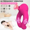 Nxy vibratorer 10 frekvens vibrerande penis ring sex shop kvinnlig onanator suger bröstvårtan massager klitstimulator erotiska leksaker för par